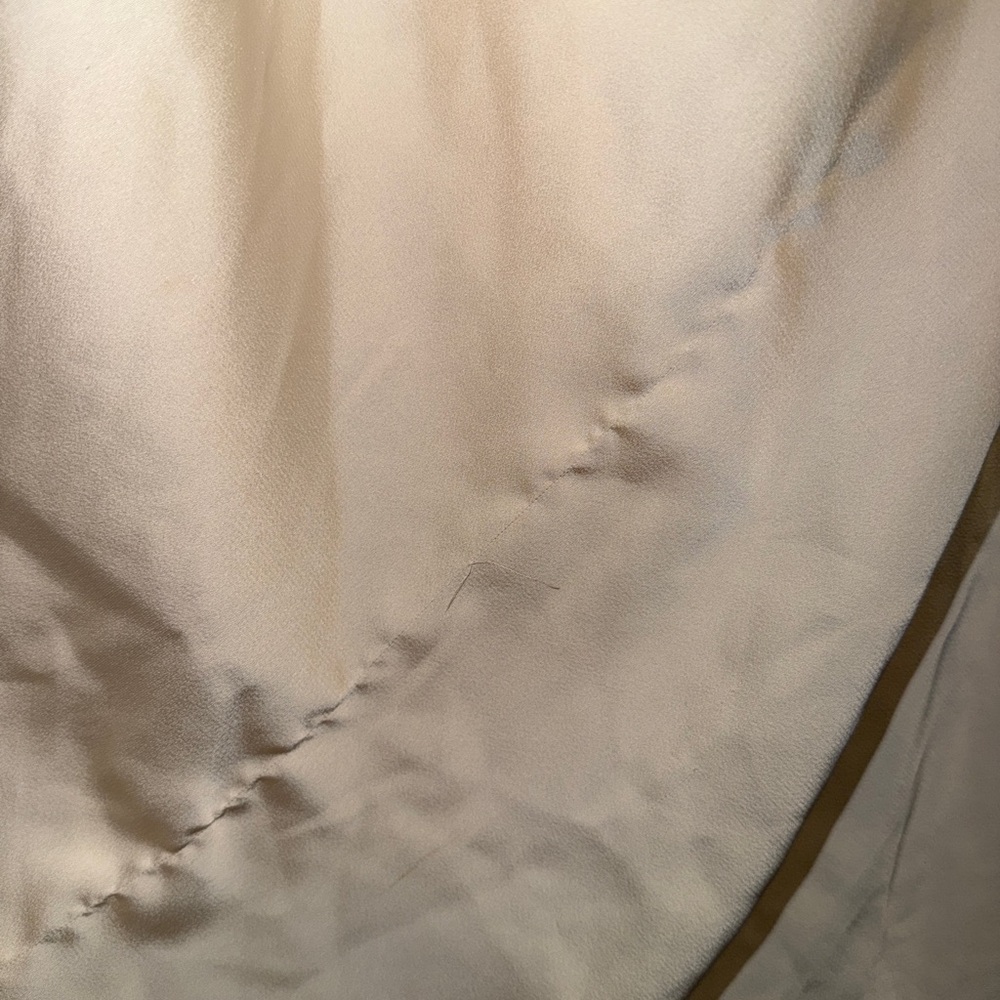 Azazie Atelier Strapless Cream Satin Evening Gown - Picture 7 of 8